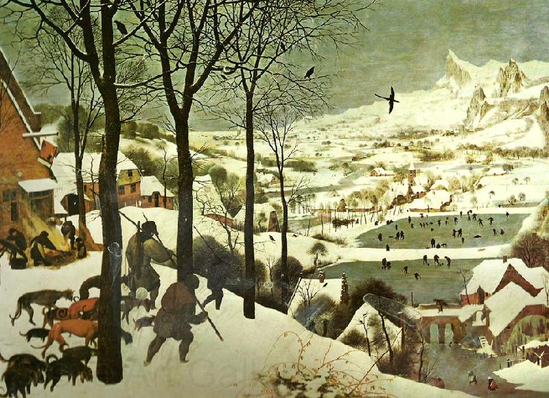 Pieter Bruegel jagarna i snon, januari Norge oil painting art